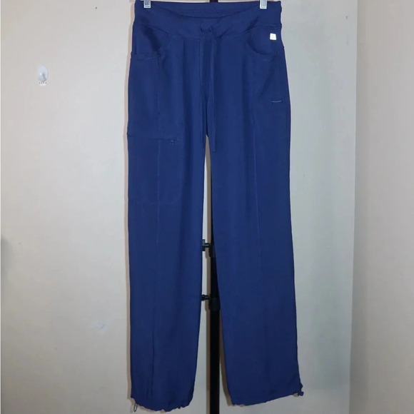 Cherokee Infinity Rib Knit Drawstring Waist Scrub Pant - Picture 3 of 12